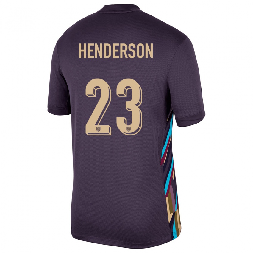 Criança Camisola Inglaterra Dean Henderson #23 Passa Escura Alternativa 24-26 Camisa Brasil