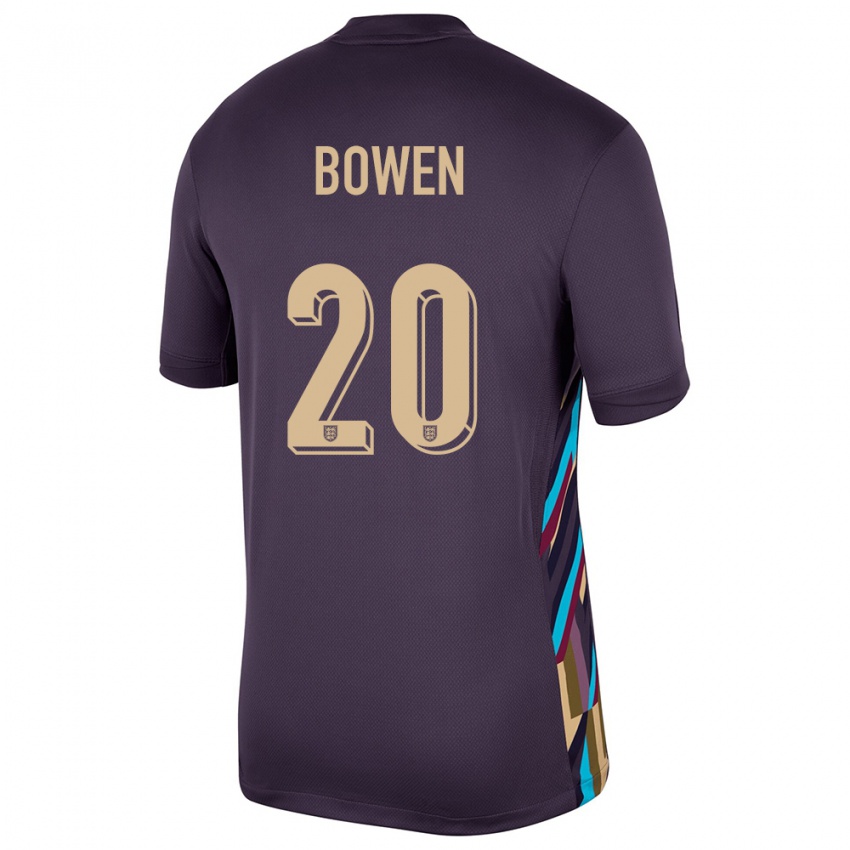 Criança Camisola Inglaterra Jarrod Bowen #20 Passa Escura Alternativa 24-26 Camisa Brasil