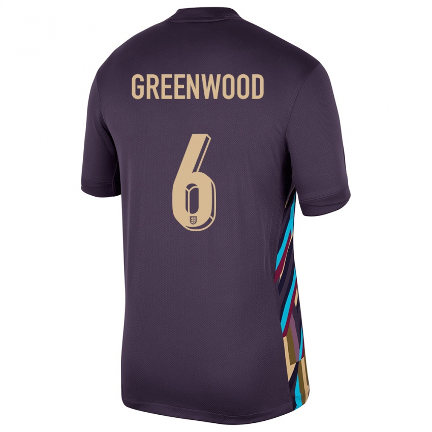 Criança Camisola Inglaterra Alex Greenwood #6 Passa Escura Alternativa 24-26 Camisa Brasil