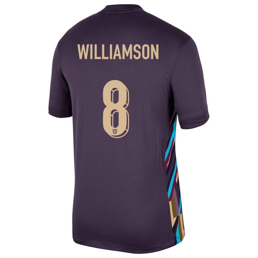 Criança Camisola Inglaterra Leah Williamson #8 Passa Escura Alternativa 24-26 Camisa Brasil