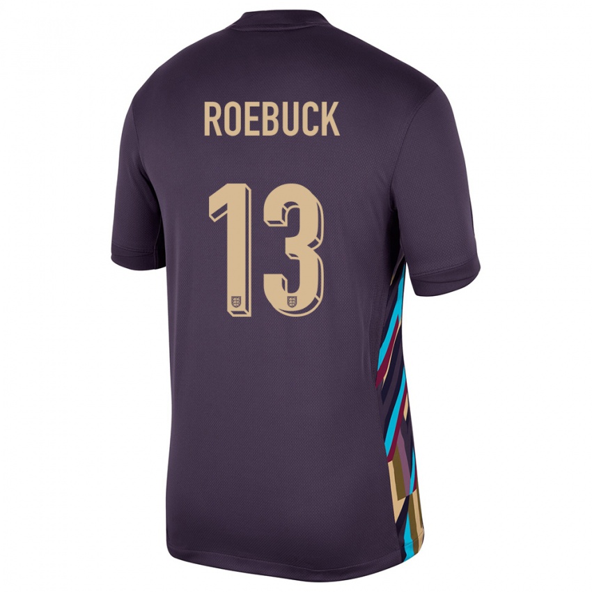 Criança Camisola Inglaterra Ellie Roebuck #13 Passa Escura Alternativa 24-26 Camisa Brasil