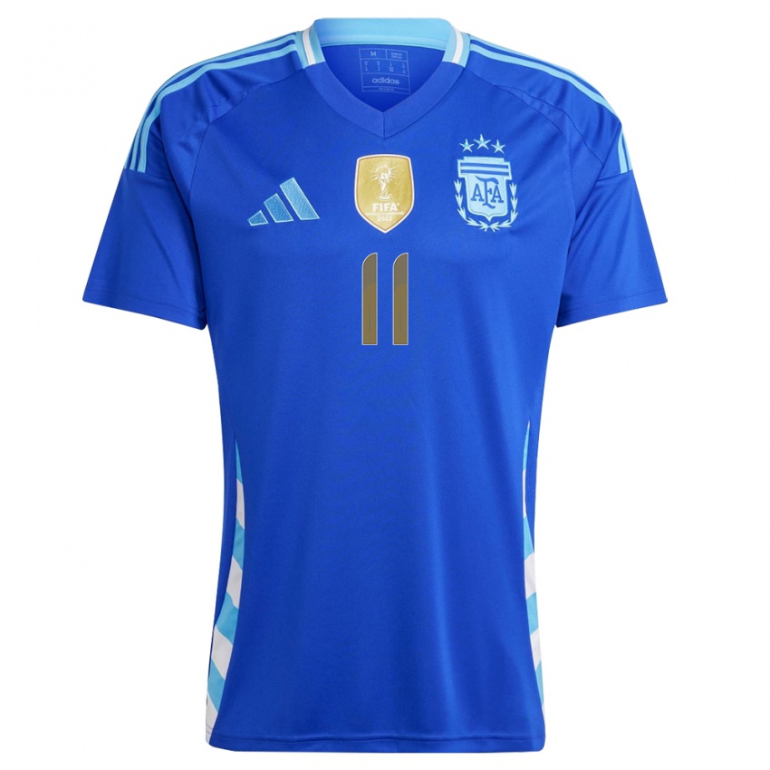 Criança Camisola Argentina Lucas Besozzi #11 Azul Alternativa 24-26 Camisa Brasil