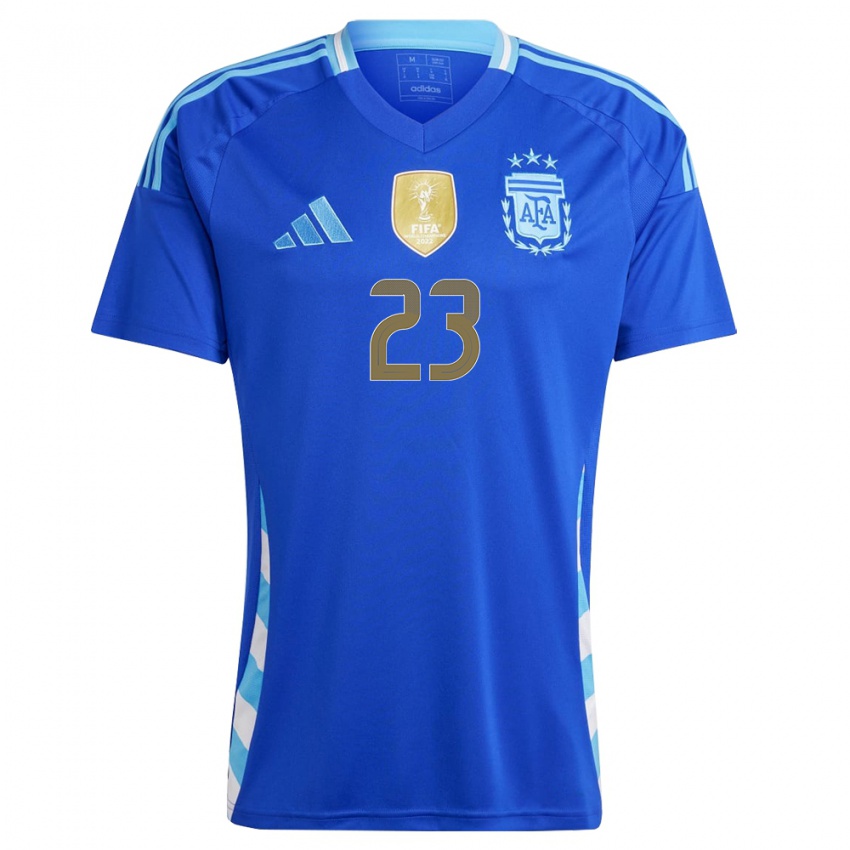 Criança Camisola Argentina Emiliano Martinez #23 Azul Alternativa 24-26 Camisa Brasil