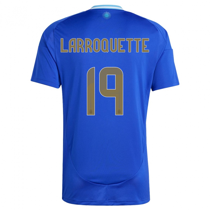 Criança Camisola Argentina Mariana Larroquette #19 Azul Alternativa 24-26 Camisa Brasil