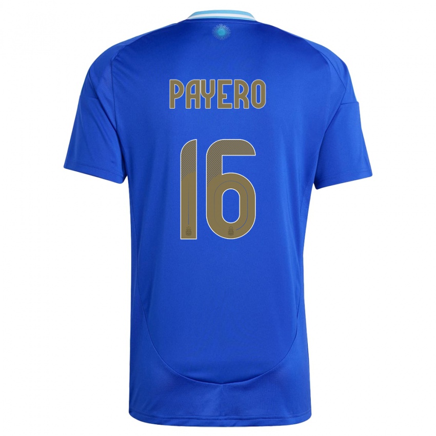 Criança Camisola Argentina Martin Payero #16 Azul Alternativa 24-26 Camisa Brasil