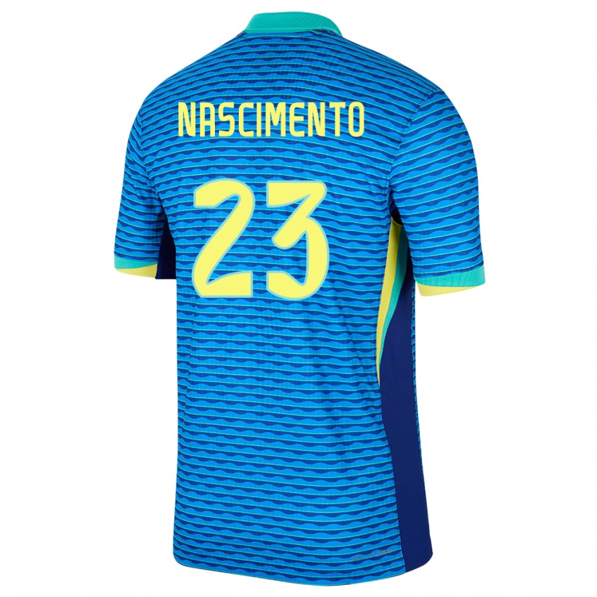 Criança Camisola Brasil Matheus Nascimento #23 Azul Alternativa 24-26 Camisa Brasil