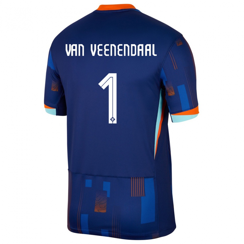 Criança Camisola Países Baixos Sari Van Veenendaal #1 Azul Alternativa 24-26 Camisa Brasil