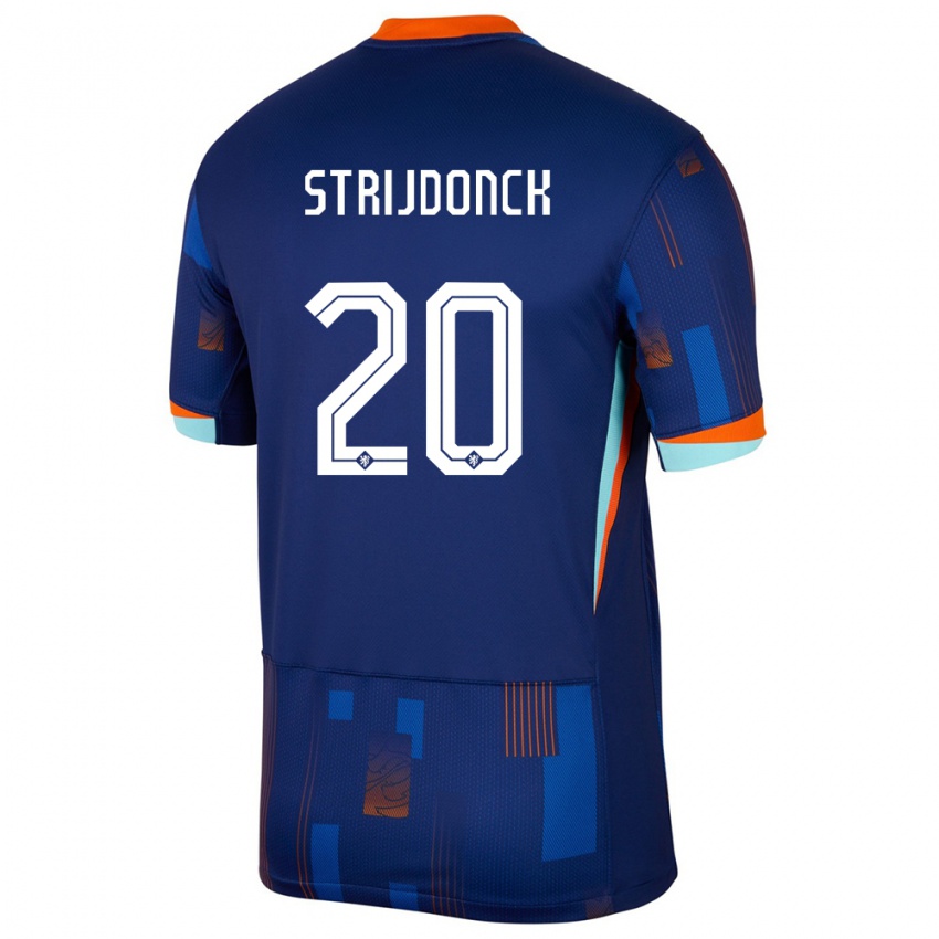 Criança Camisola Países Baixos Bayren Strijdonck #20 Azul Alternativa 24-26 Camisa Brasil