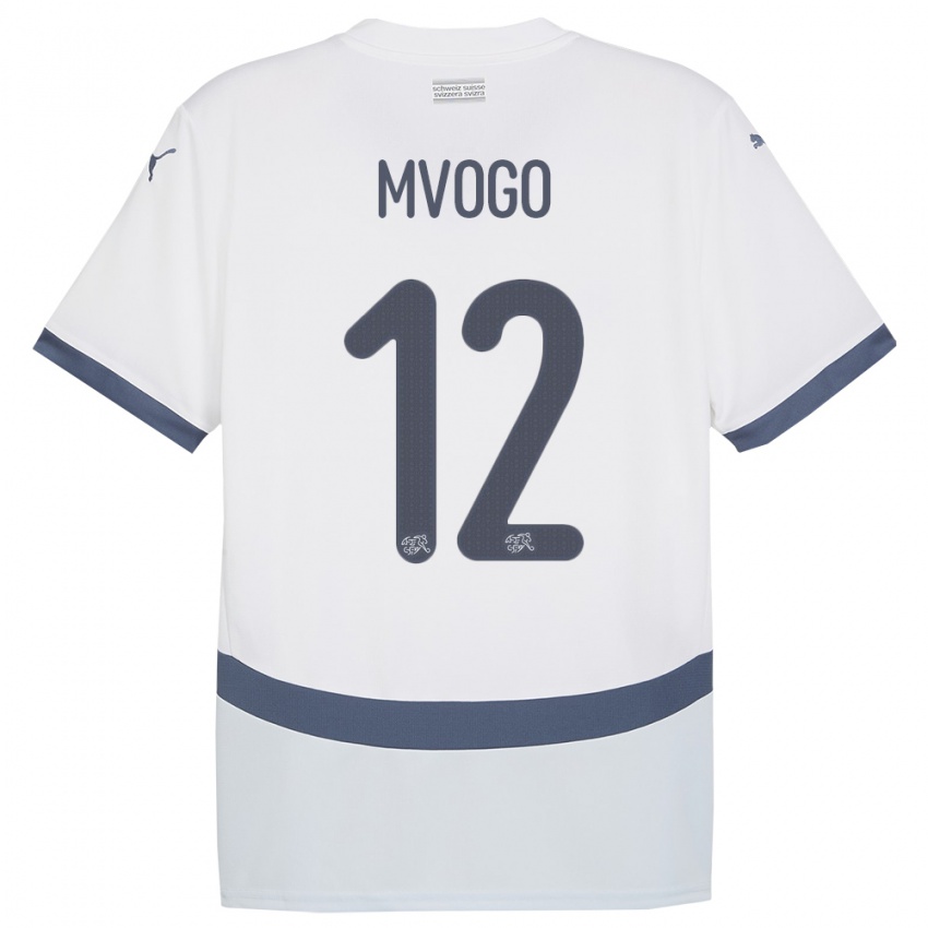 Criança Camisola Suiça Yvon Mvogo #12 Branco Alternativa 24-26 Camisa Brasil