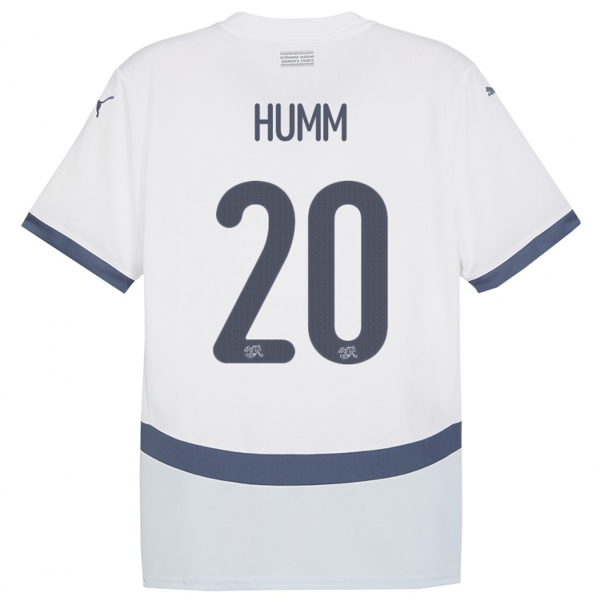 Criança Camisola Suiça Fabienne Humm #20 Branco Alternativa 24-26 Camisa Brasil