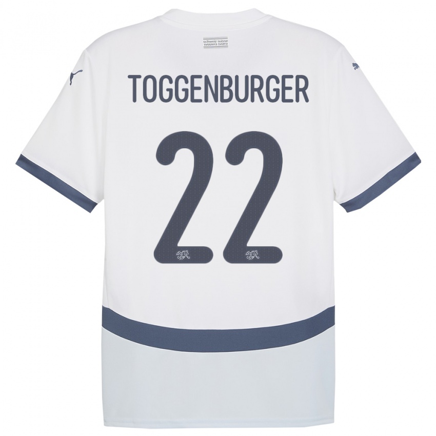 Criança Camisola Suiça Nando Toggenburger #22 Branco Alternativa 24-26 Camisa Brasil