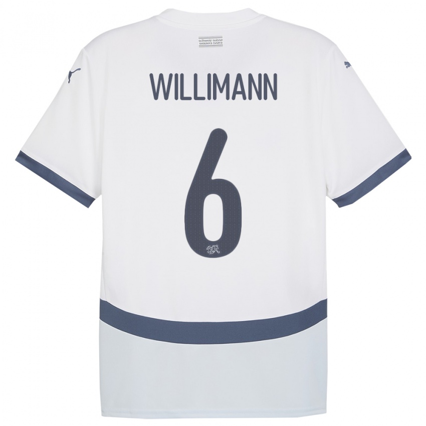 Criança Camisola Suiça Mauricio Willimann #6 Branco Alternativa 24-26 Camisa Brasil