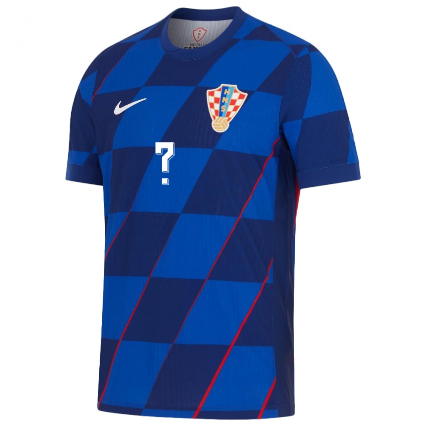 Criança Camisola Croácia Seu Nome #0 Azul Alternativa 24-26 Camisa Brasil