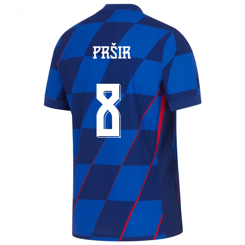 Criança Camisola Croácia Jurica Prsir #8 Azul Alternativa 24-26 Camisa Brasil