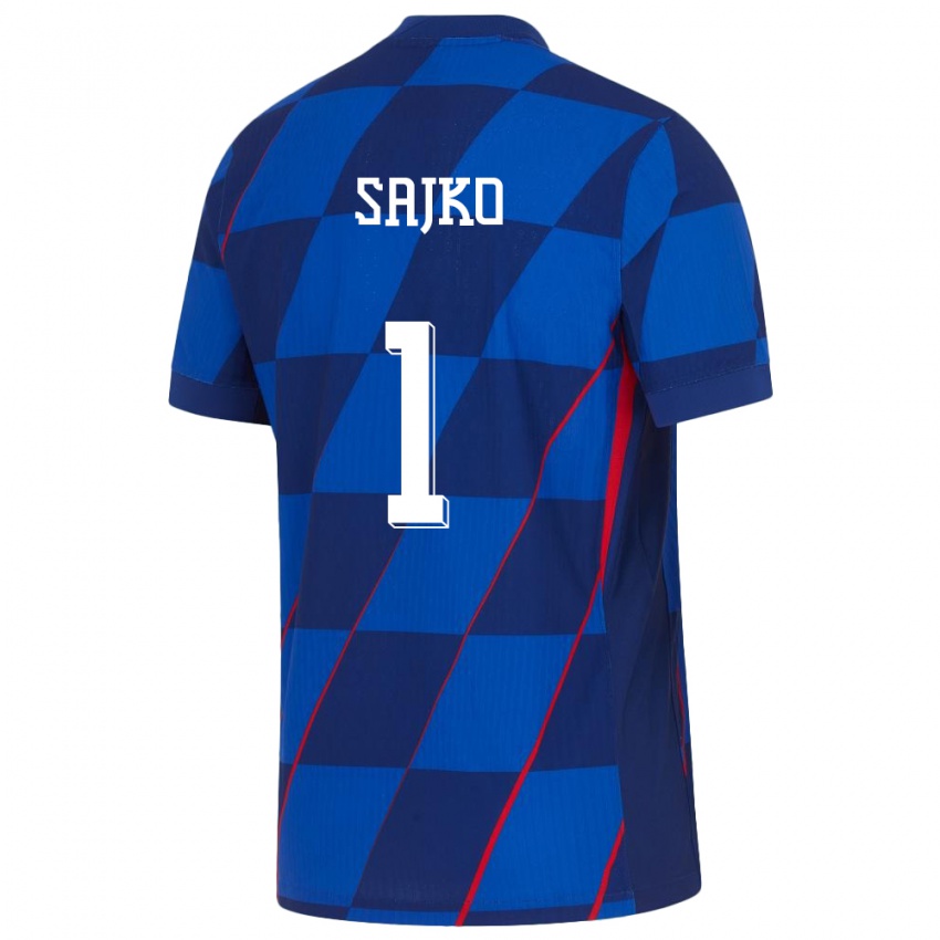 Criança Camisola Croácia Tin Sajko #1 Azul Alternativa 24-26 Camisa Brasil