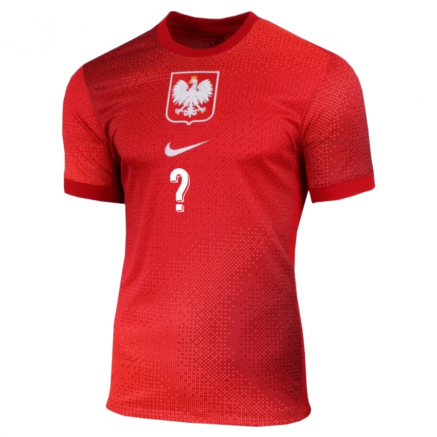 Criança Camisola Polónia Seu Nome #0 Vermelho Alternativa 24-26 Camisa Brasil