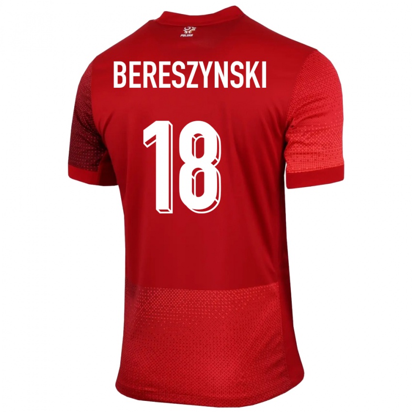 Criança Camisola Polónia Bartosz Bereszynski #18 Vermelho Alternativa 24-26 Camisa Brasil