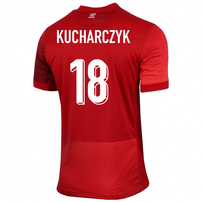 Criança Camisola Polónia Filip Kucharczyk #18 Vermelho Alternativa 24-26 Camisa Brasil