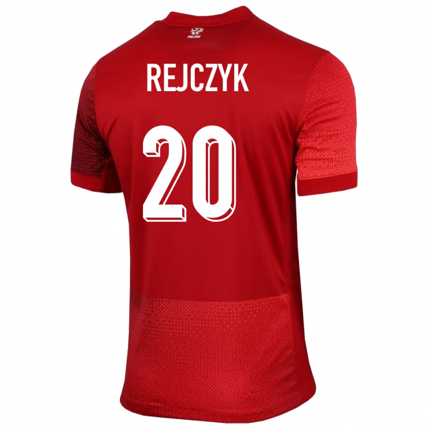 Criança Camisola Polónia Filip Rejczyk #20 Vermelho Alternativa 24-26 Camisa Brasil