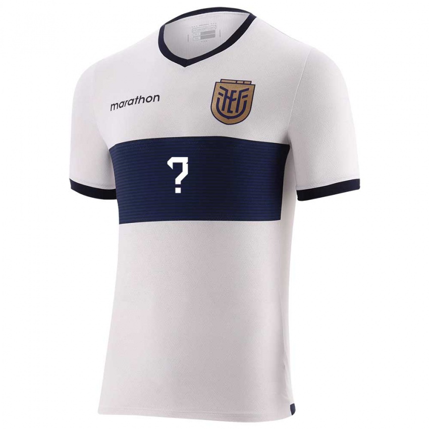 Criança Camisola Equador Seu Nome #0 Branco Alternativa 24-26 Camisa Brasil