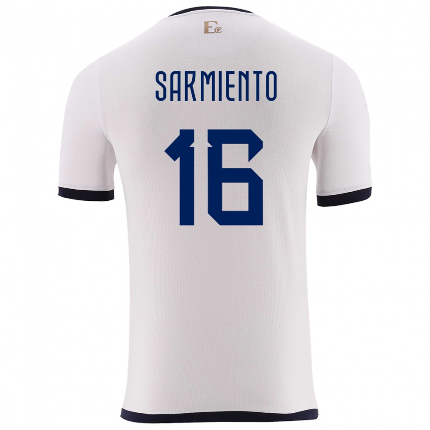 Criança Camisola Equador Jeremy Sarmiento #16 Branco Alternativa 24-26 Camisa Brasil