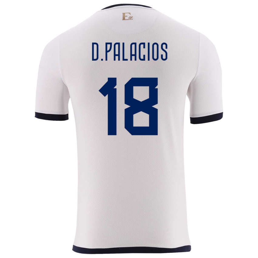 Criança Camisola Equador Diego Palacios #18 Branco Alternativa 24-26 Camisa Brasil