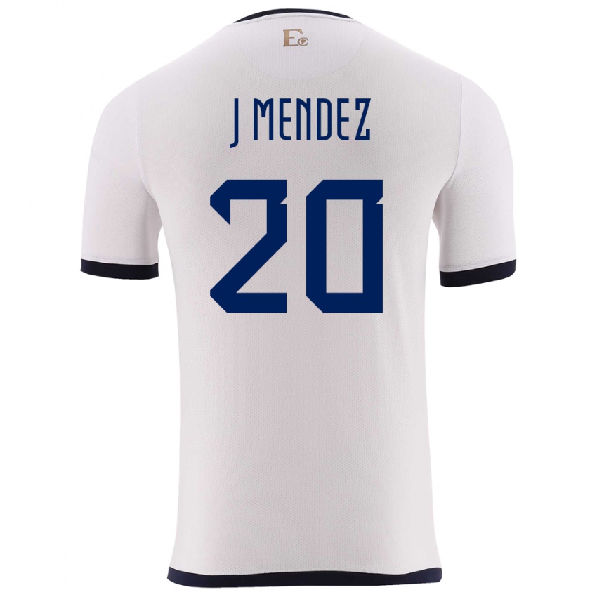 Criança Camisola Equador Jhegson Mendez #20 Branco Alternativa 24-26 Camisa Brasil