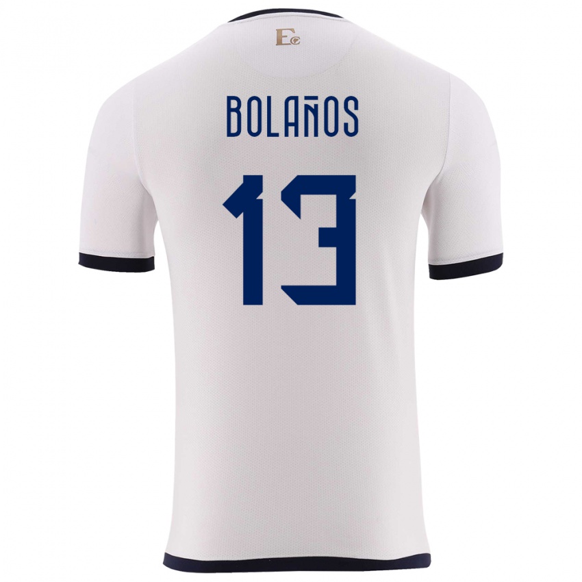 Criança Camisola Equador Nayely Bolanos #13 Branco Alternativa 24-26 Camisa Brasil