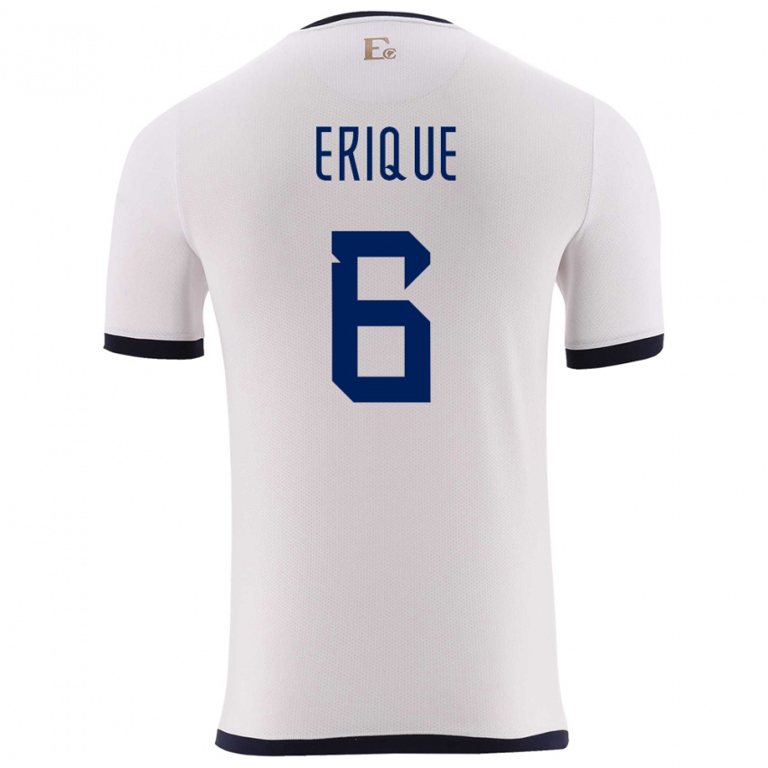 Criança Camisola Equador Yeltzin Erique #6 Branco Alternativa 24-26 Camisa Brasil