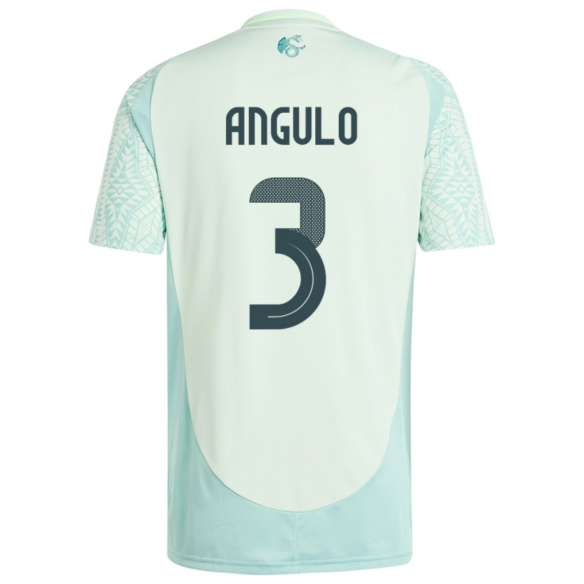 Criança Camisola México Jesus Angulo #3 Linho Verde Alternativa 24-26 Camisa Brasil