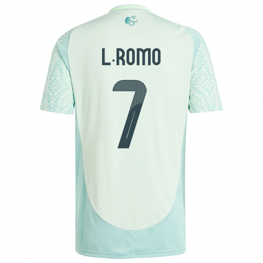 Criança Camisola México Luis Romo #7 Linho Verde Alternativa 24-26 Camisa Brasil