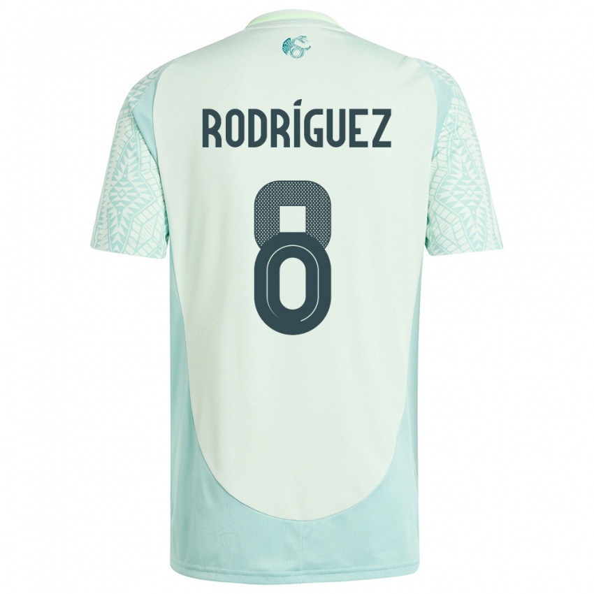 Criança Camisola México Carlos Rodriguez #8 Linho Verde Alternativa 24-26 Camisa Brasil