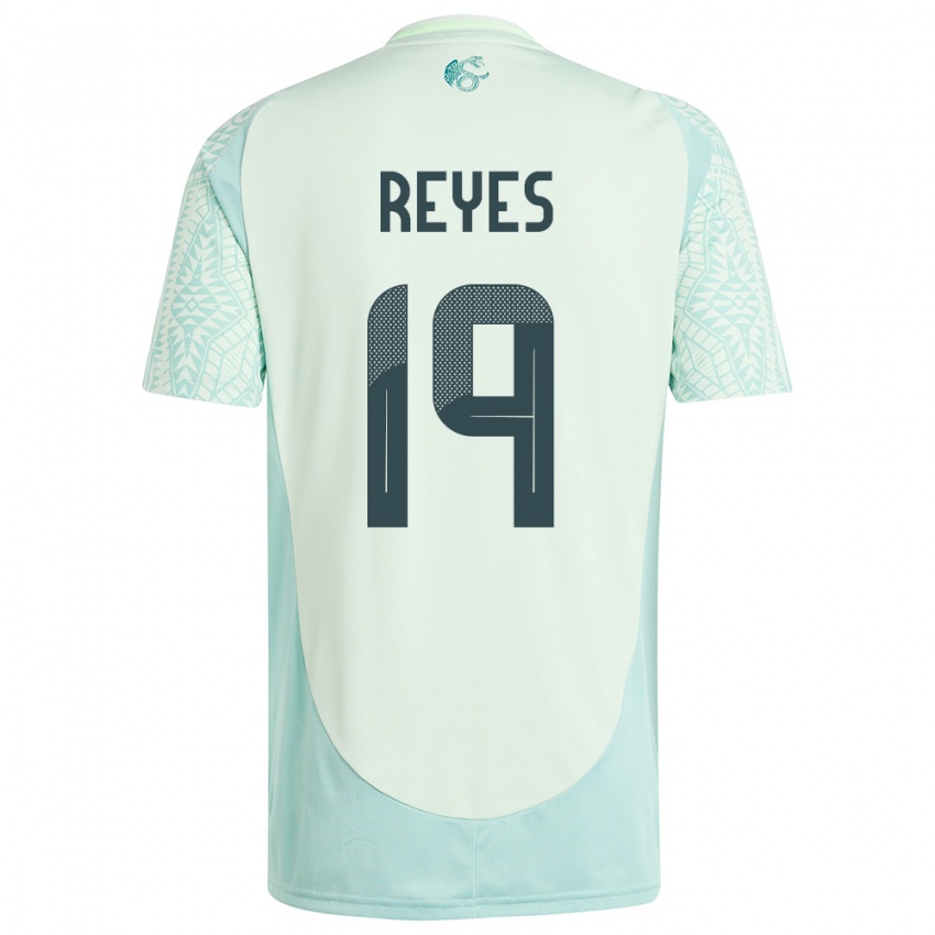 Criança Camisola México Israel Reyes #19 Linho Verde Alternativa 24-26 Camisa Brasil