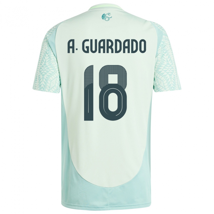 Criança Camisola México Andres Guardado #18 Linho Verde Alternativa 24-26 Camisa Brasil