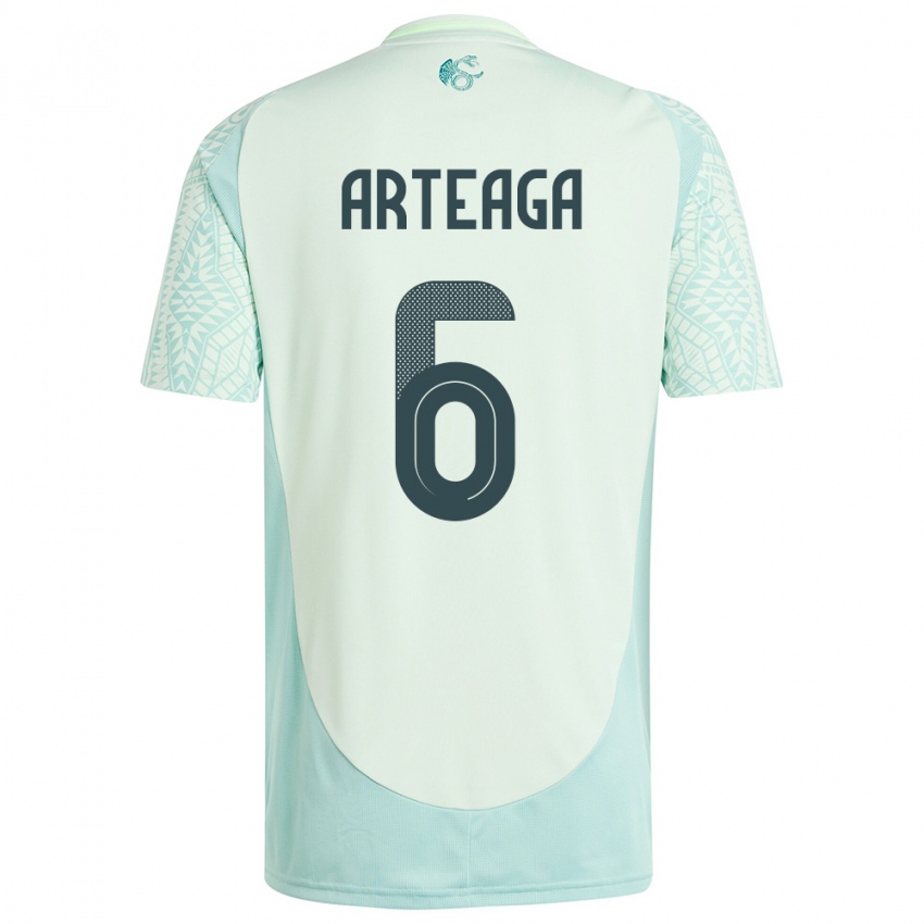 Criança Camisola México Gerardo Arteaga #6 Linho Verde Alternativa 24-26 Camisa Brasil