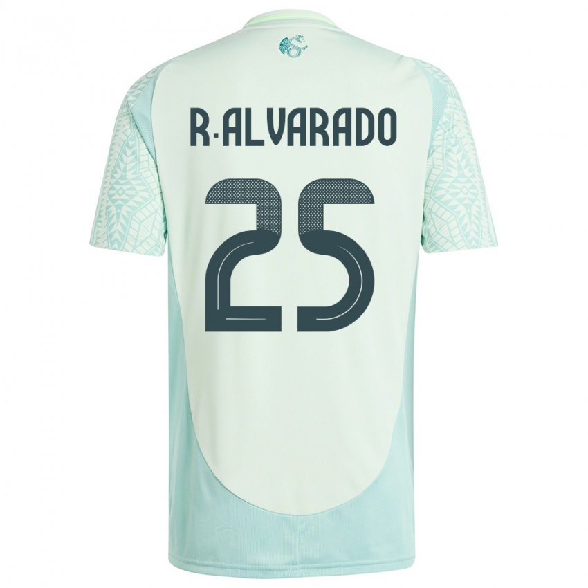 Criança Camisola México Roberto Alvarado #25 Linho Verde Alternativa 24-26 Camisa Brasil