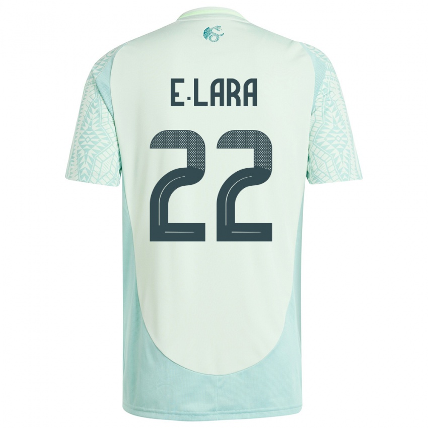 Criança Camisola México Emilio Lara #22 Linho Verde Alternativa 24-26 Camisa Brasil