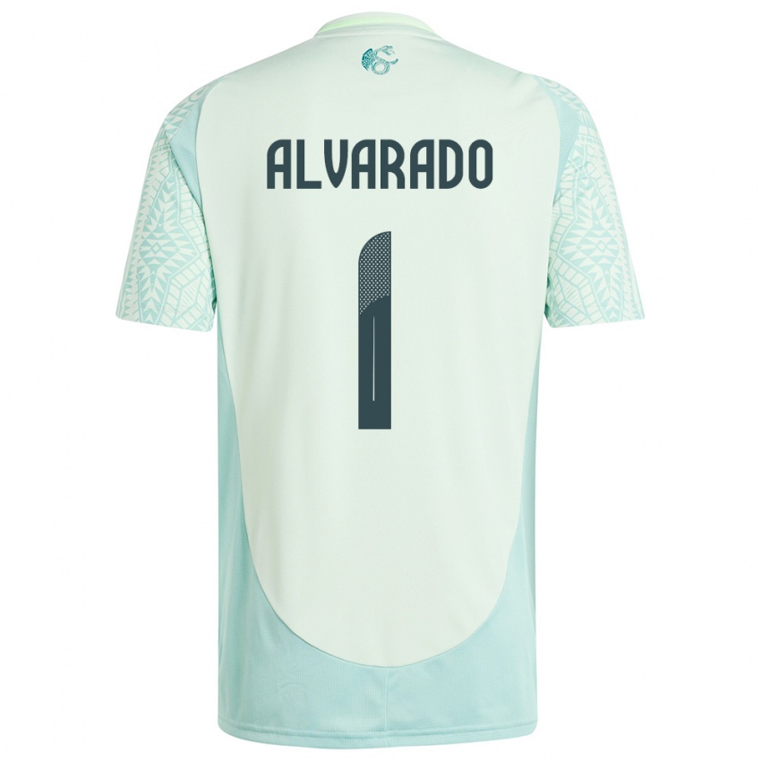 Criança Camisola México Emily Alvarado #1 Linho Verde Alternativa 24-26 Camisa Brasil