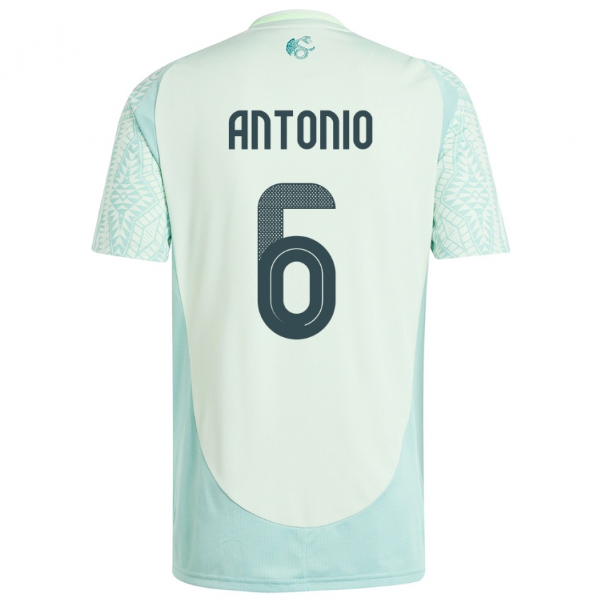 Criança Camisola México Nancy Antonio #6 Linho Verde Alternativa 24-26 Camisa Brasil