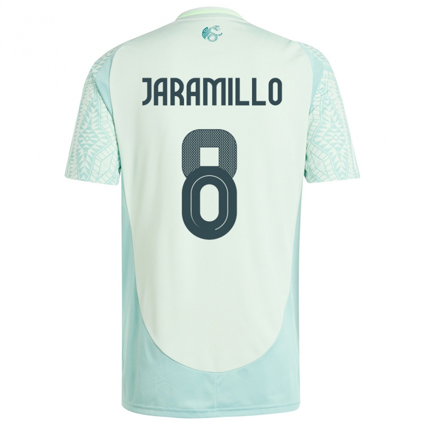 Criança Camisola México Carolina Jaramillo #8 Linho Verde Alternativa 24-26 Camisa Brasil