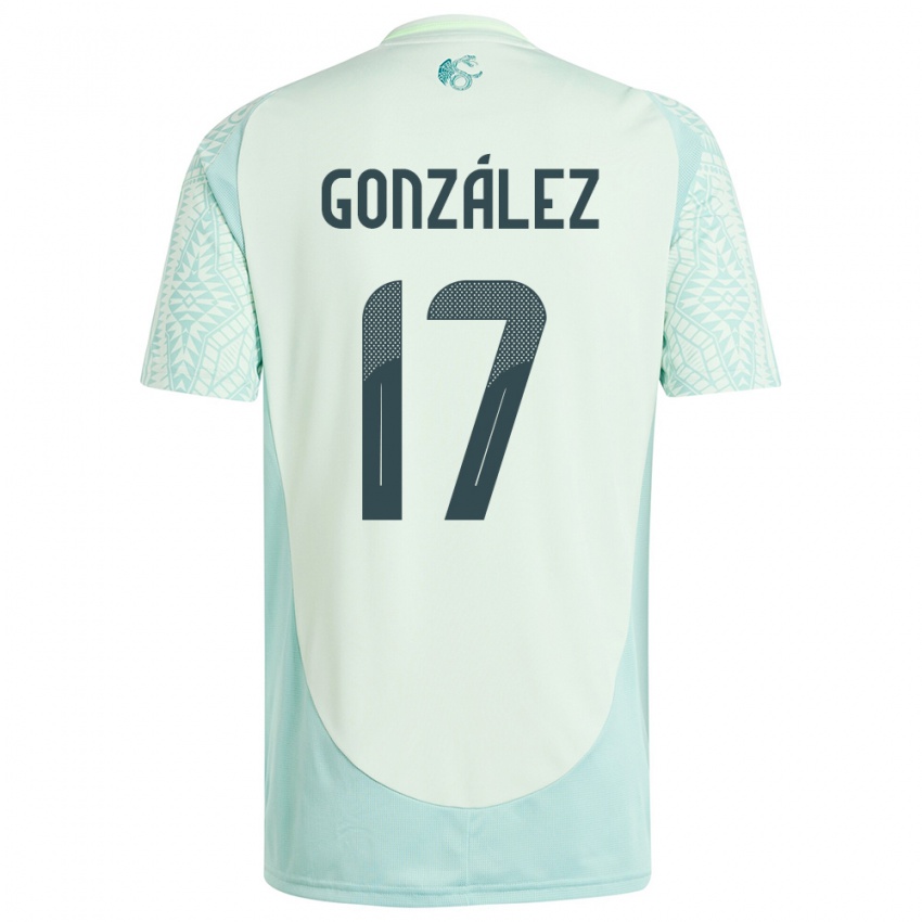 Criança Camisola México Alison Gonzalez #17 Linho Verde Alternativa 24-26 Camisa Brasil