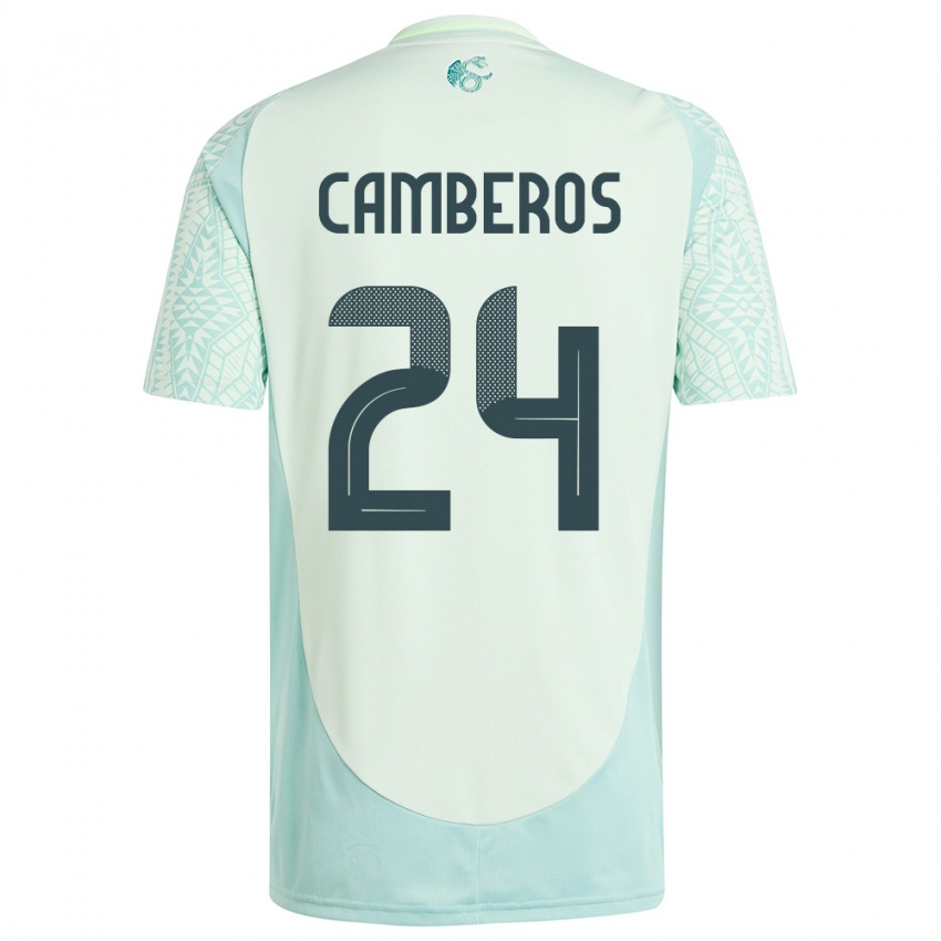 Criança Camisola México Scarlett Camberos #24 Linho Verde Alternativa 24-26 Camisa Brasil