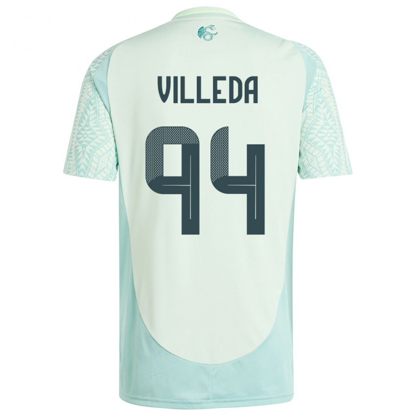 Criança Camisola México Melany Villeda #94 Linho Verde Alternativa 24-26 Camisa Brasil