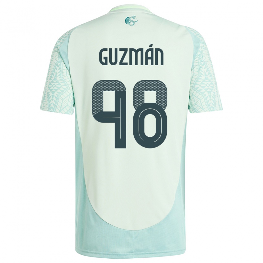 Criança Camisola México Kinberly Guzman #98 Linho Verde Alternativa 24-26 Camisa Brasil