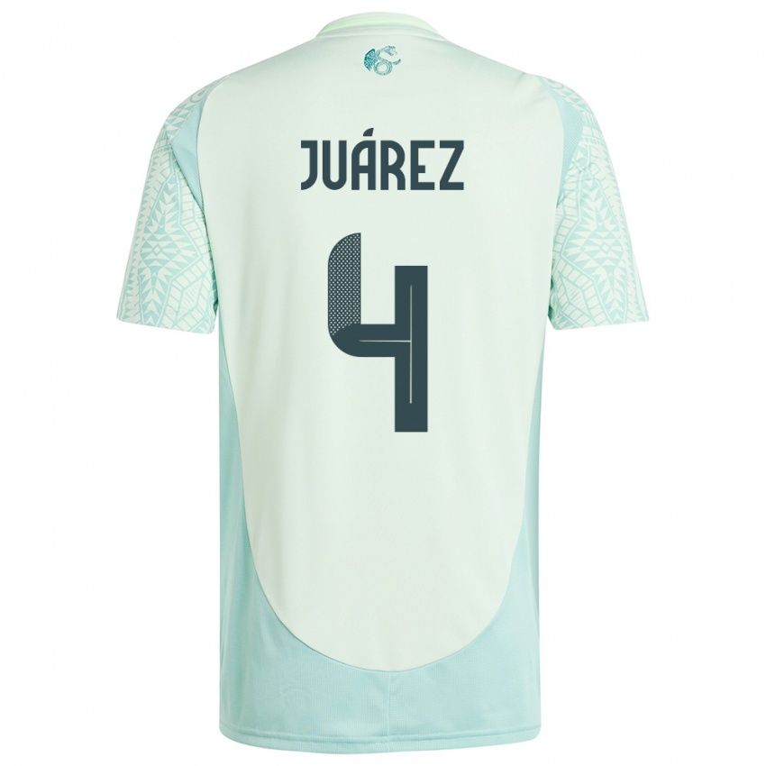 Criança Camisola México Ramon Juarez #4 Linho Verde Alternativa 24-26 Camisa Brasil