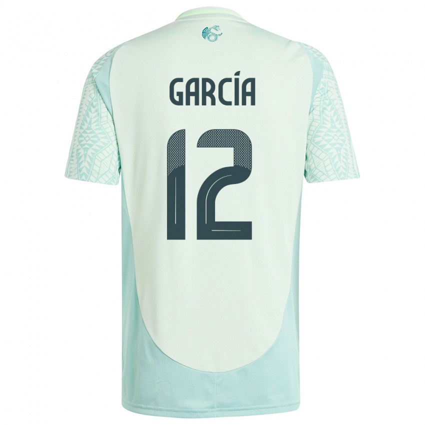 Criança Camisola México Eduardo Garcia #12 Linho Verde Alternativa 24-26 Camisa Brasil