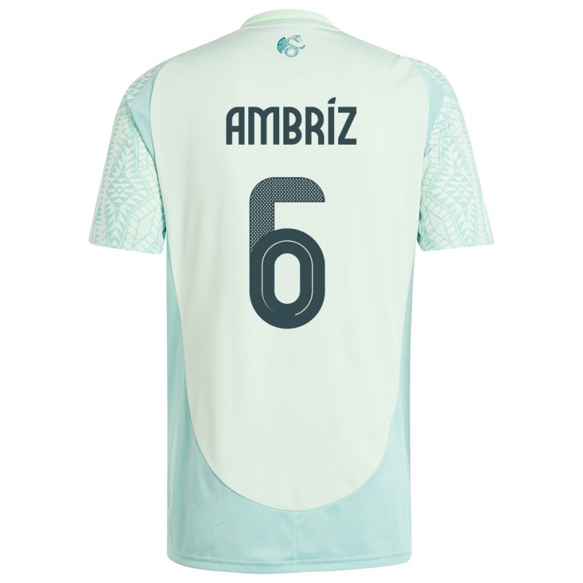 Criança Camisola México Fidel Ambriz #6 Linho Verde Alternativa 24-26 Camisa Brasil