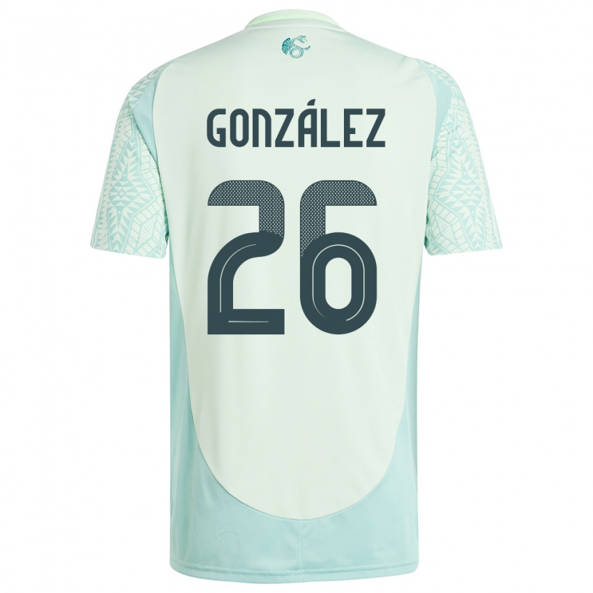 Criança Camisola México Bryan Gonzalez #26 Linho Verde Alternativa 24-26 Camisa Brasil