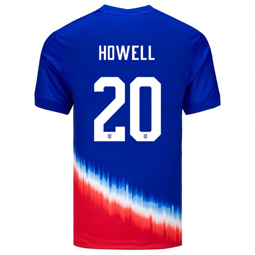 Criança Camisola Estados Unidos Jaelin Howell #20 Azul Alternativa 24-26 Camisa Brasil