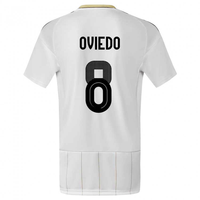 Criança Camisola Costa Rica Bryan Oviedo #8 Branco Alternativa 24-26 Camisa Brasil